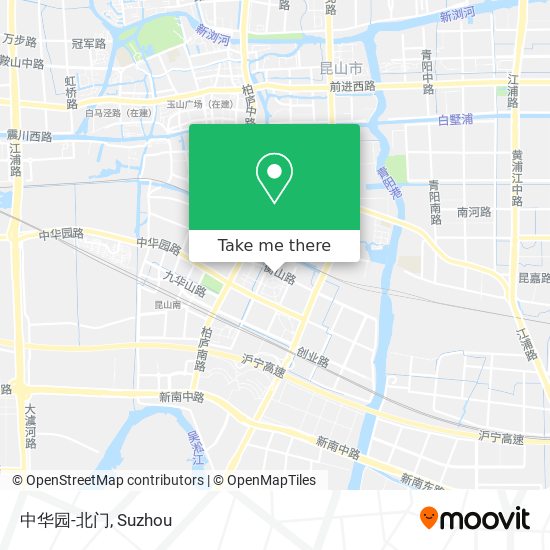 中华园-北门 map