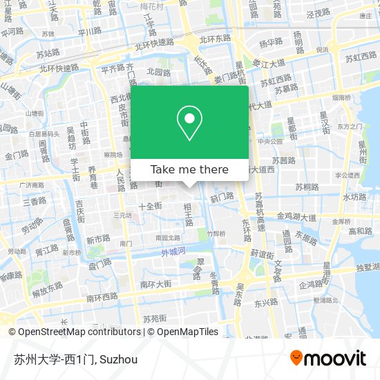 苏州大学-西1门 map