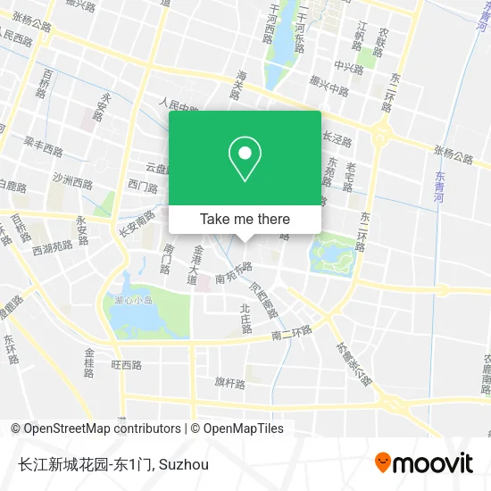 长江新城花园-东1门 map