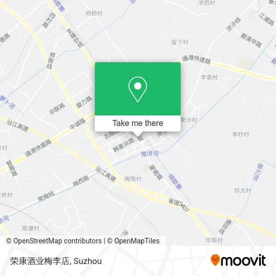 荣康酒业梅李店 map