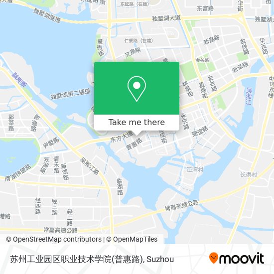 苏州工业园区职业技术学院(普惠路) map