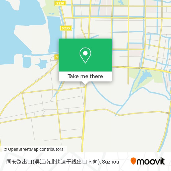 同安路出口(吴江南北快速干线出口南向) map