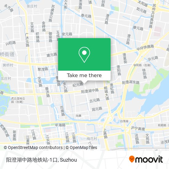 阳澄湖中路地铁站-1口 map
