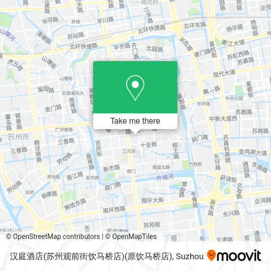 汉庭酒店(苏州观前街饮马桥店)(原饮马桥店) map