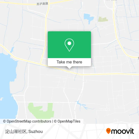 淀山湖社区 map