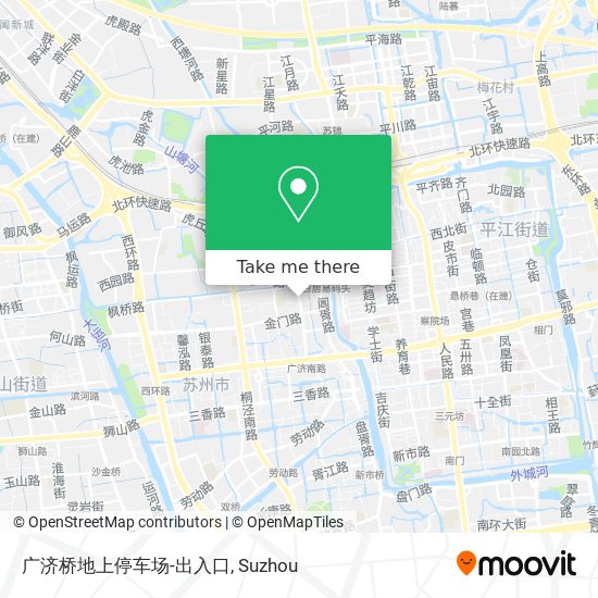广济桥地上停车场-出入口 map