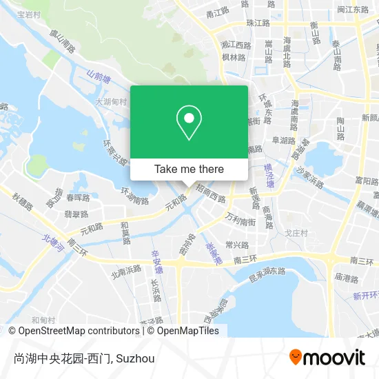 尚湖中央花园-西门 map