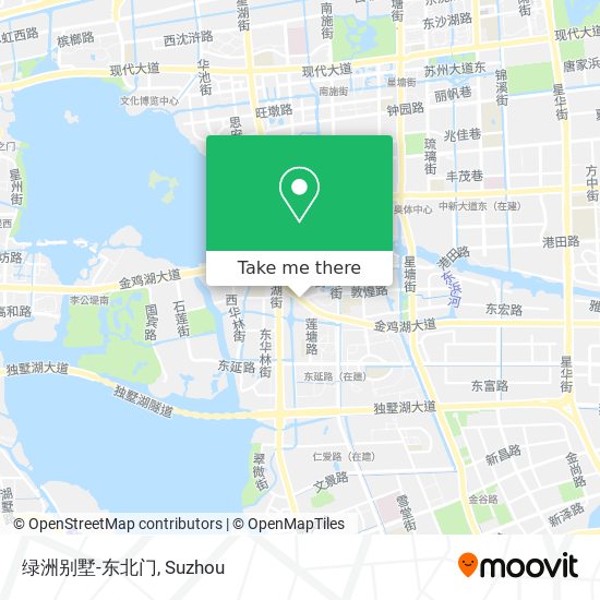 绿洲别墅-东北门 map