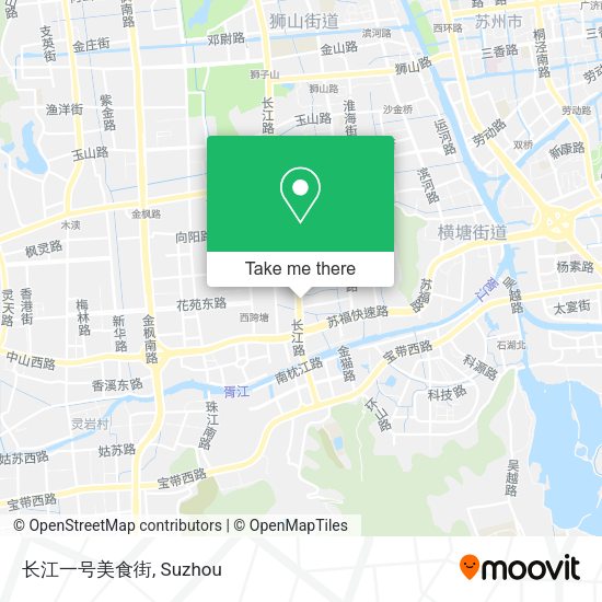 长江一号美食街 map