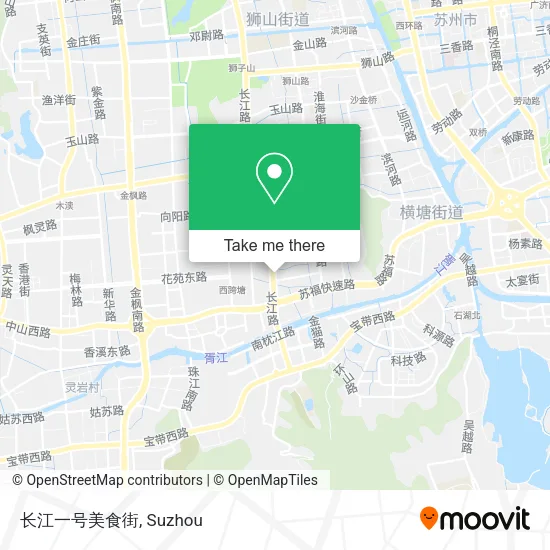 长江一号美食街 map