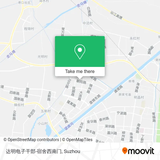 达明电子干部-宿舍西南门 map