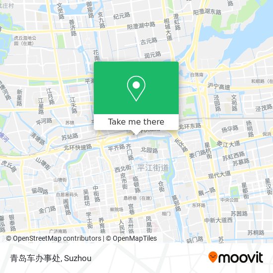 青岛车办事处 map