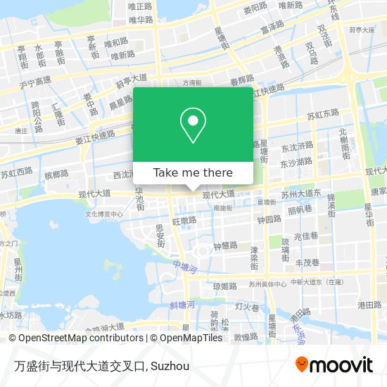 万盛街与现代大道交叉口 map