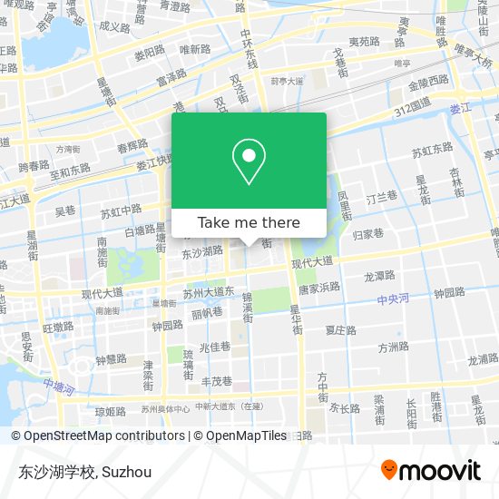 东沙湖学校 map