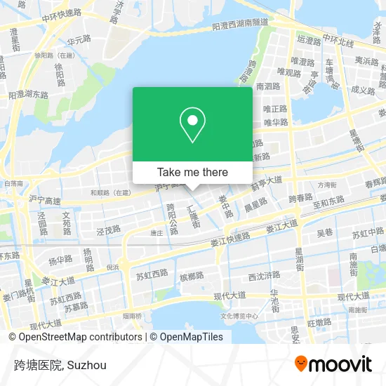 跨塘医院 map