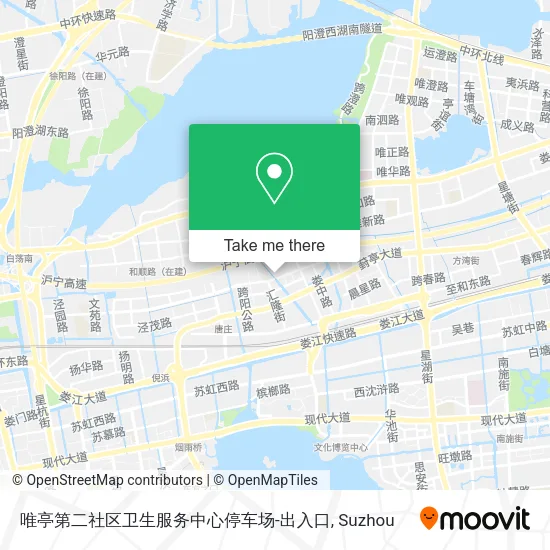 唯亭第二社区卫生服务中心停车场-出入口 map
