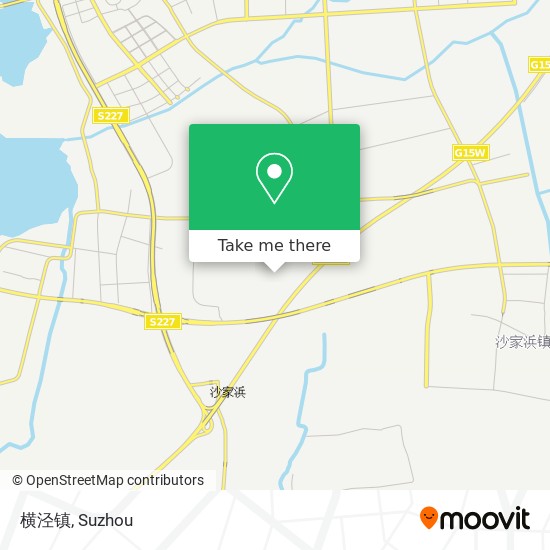 横泾镇 map