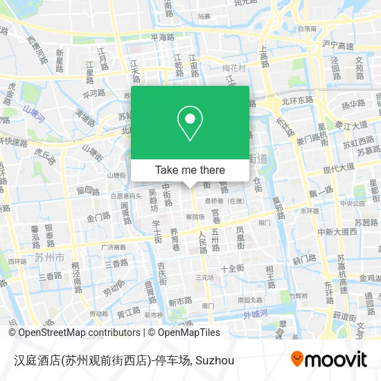 汉庭酒店(苏州观前街西店)-停车场 map