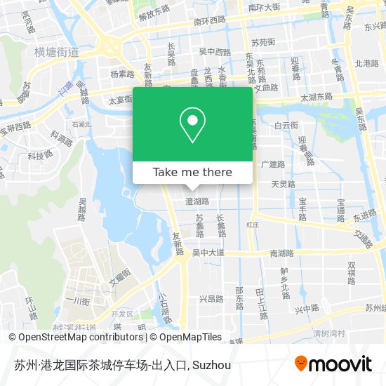 苏州·港龙国际茶城停车场-出入口 map