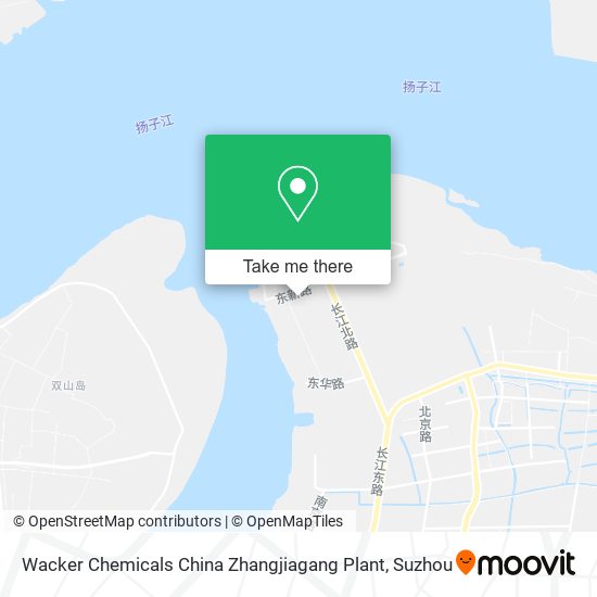 Wacker Chemicals China Zhangjiagang Plant map