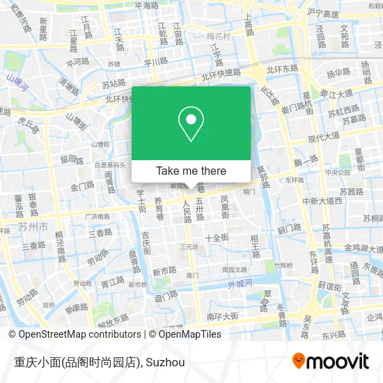 重庆小面(品阁时尚园店) map