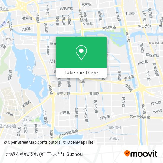 地铁4号线支线(红庄-木里) map