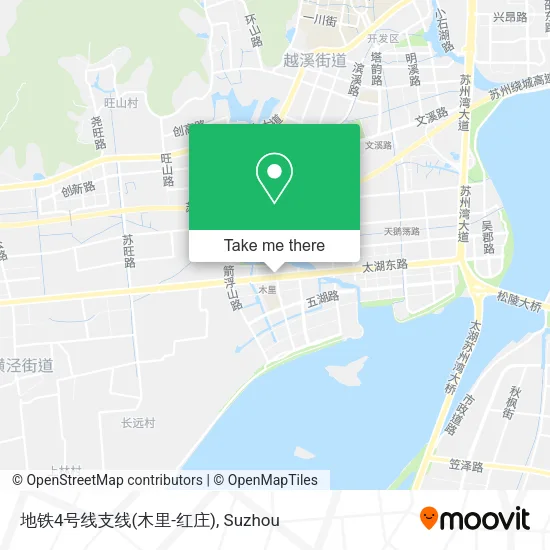 地铁4号线支线(木里-红庄) map