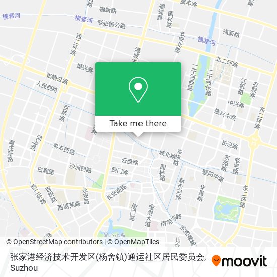 张家港经济技术开发区(杨舍镇)通运社区居民委员会 map