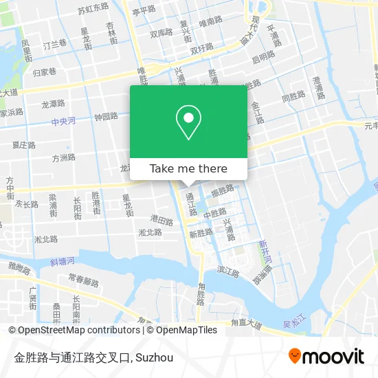 金胜路与通江路交叉口 map