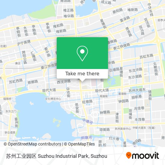 苏州工业园区 Suzhou Industrial Park map