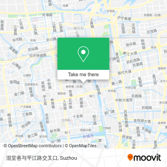 混堂巷与平江路交叉口 map
