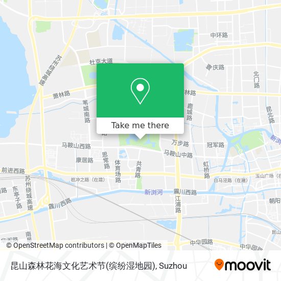 昆山森林花海文化艺术节(缤纷湿地园) map