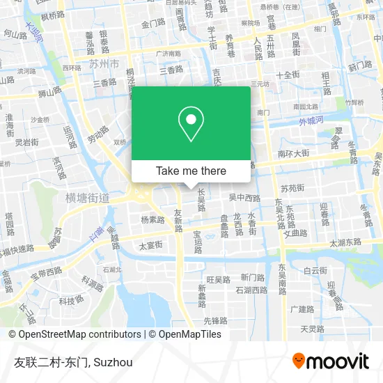 友联二村-东门 map