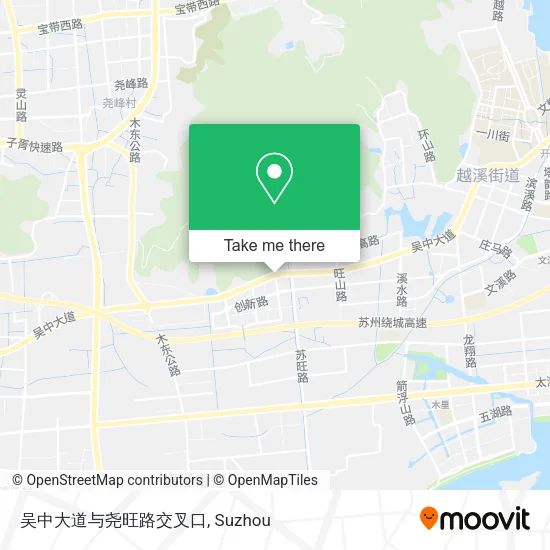 吴中大道与尧旺路交叉口 map