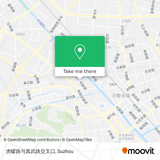 虎疁路与真武路交叉口 map