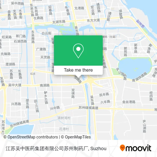 江苏吴中医药集团有限公司苏州制药厂 map