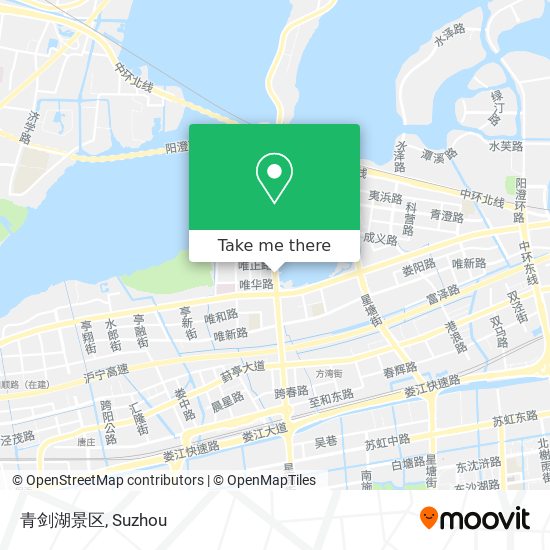 青剑湖景区 map