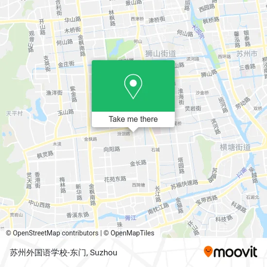 苏州外国语学校-东门 map
