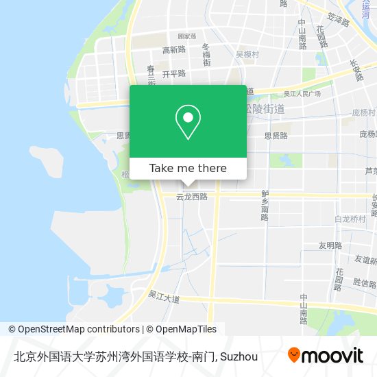 北京外国语大学苏州湾外国语学校-南门 map