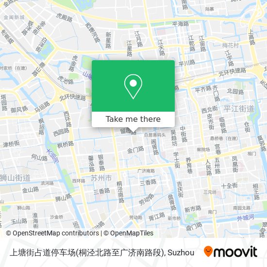上塘街占道停车场(桐泾北路至广济南路段) map
