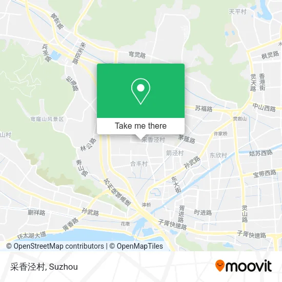 采香泾村 map