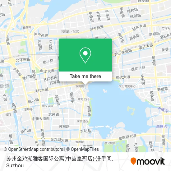 苏州金鸡湖雅客国际公寓(中茵皇冠店)-洗手间 map