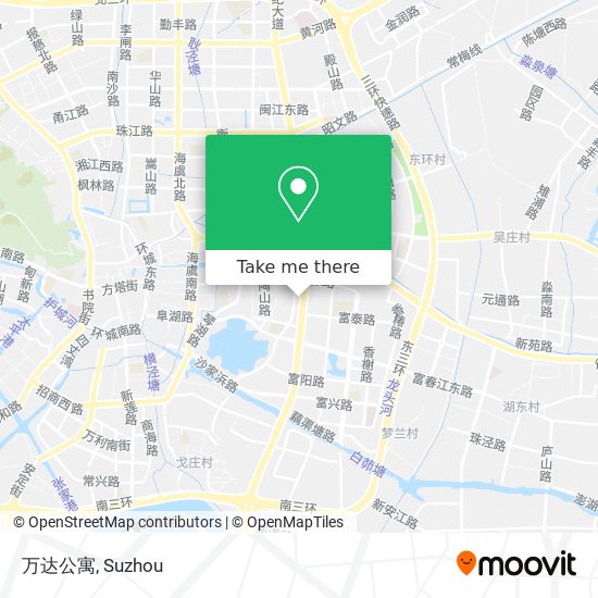 万达公寓 map