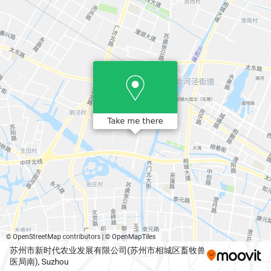 苏州市新时代农业发展有限公司(苏州市相城区畜牧兽医局南) map