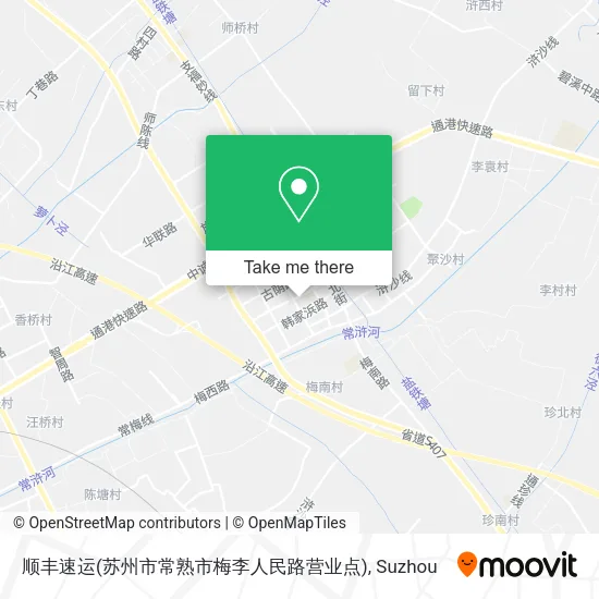 顺丰速运(苏州市常熟市梅李人民路营业点) map