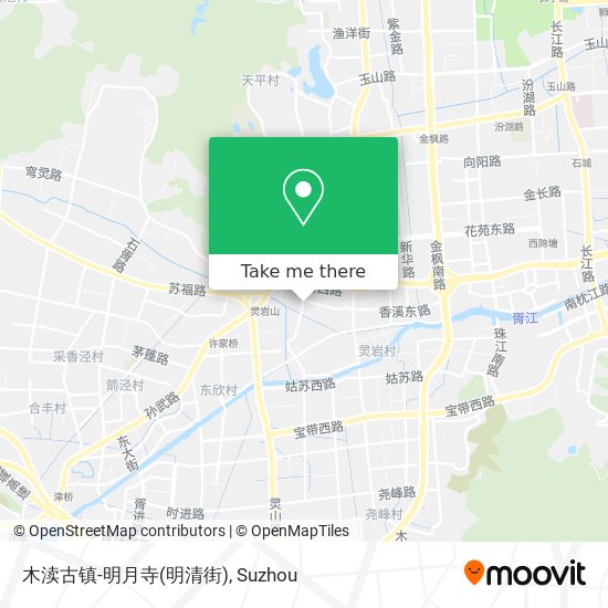 木渎古镇-明月寺(明清街) map