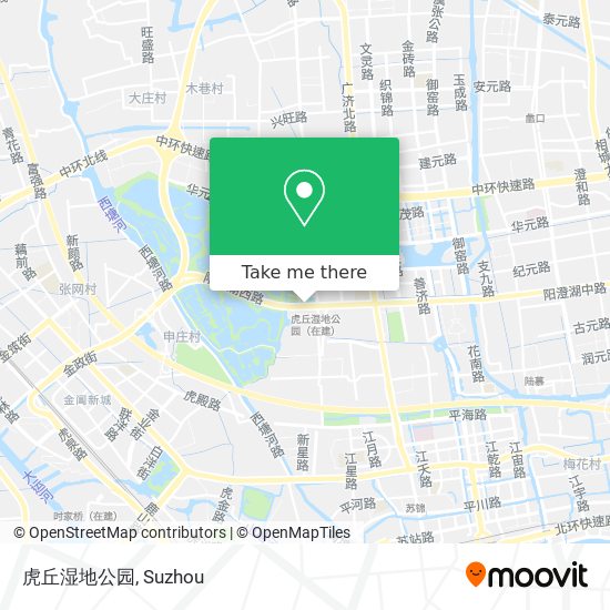 虎丘湿地公园 map