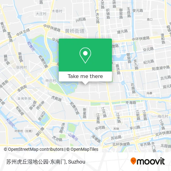 苏州虎丘湿地公园-东南门 map