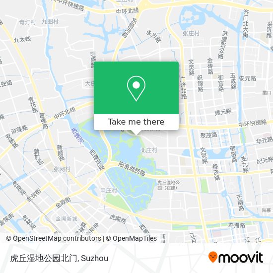 虎丘湿地公园北门 map