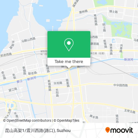 昆山高架1/震川西路(路口) map